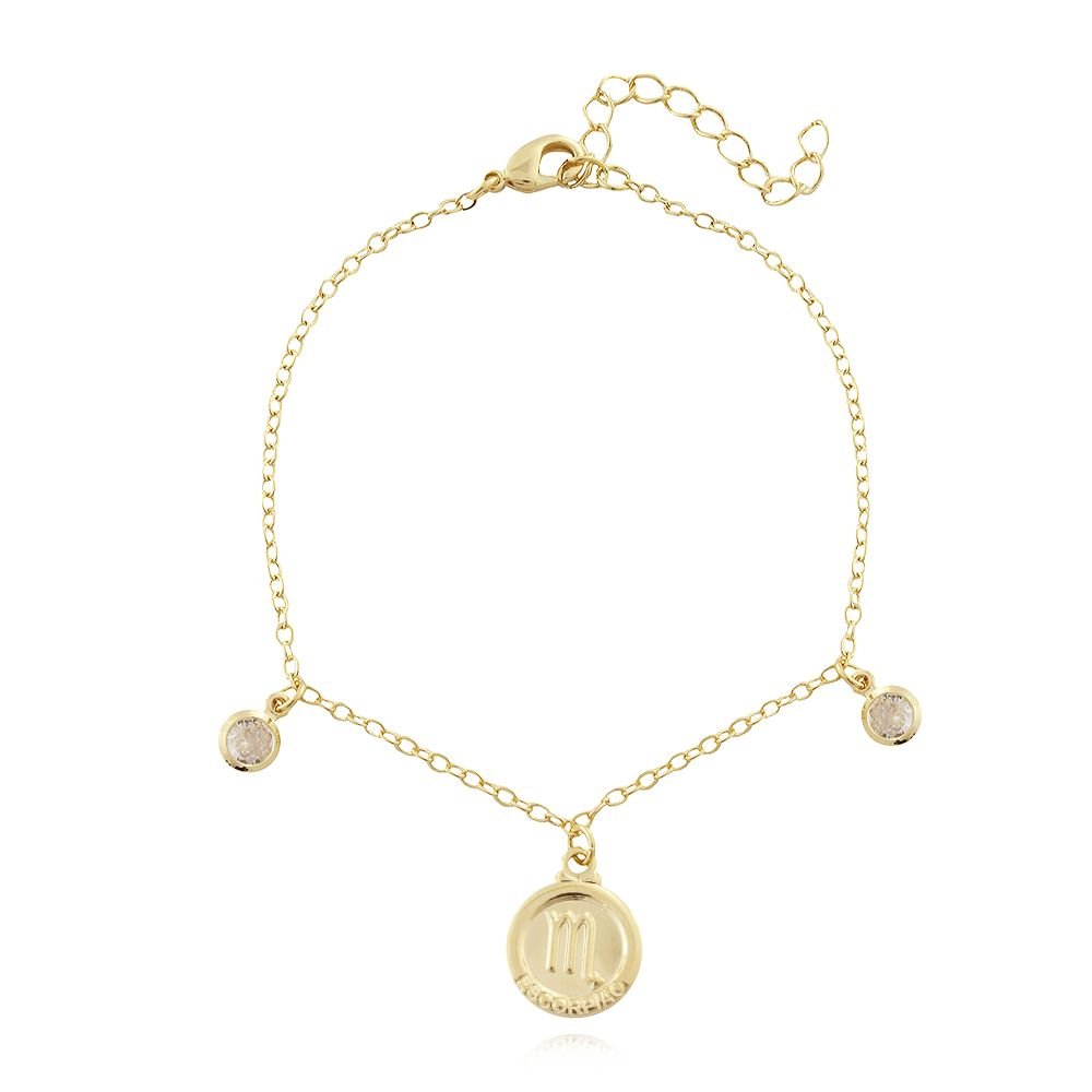 Pst-3224-Fo Pulseira Signo De Escorpião