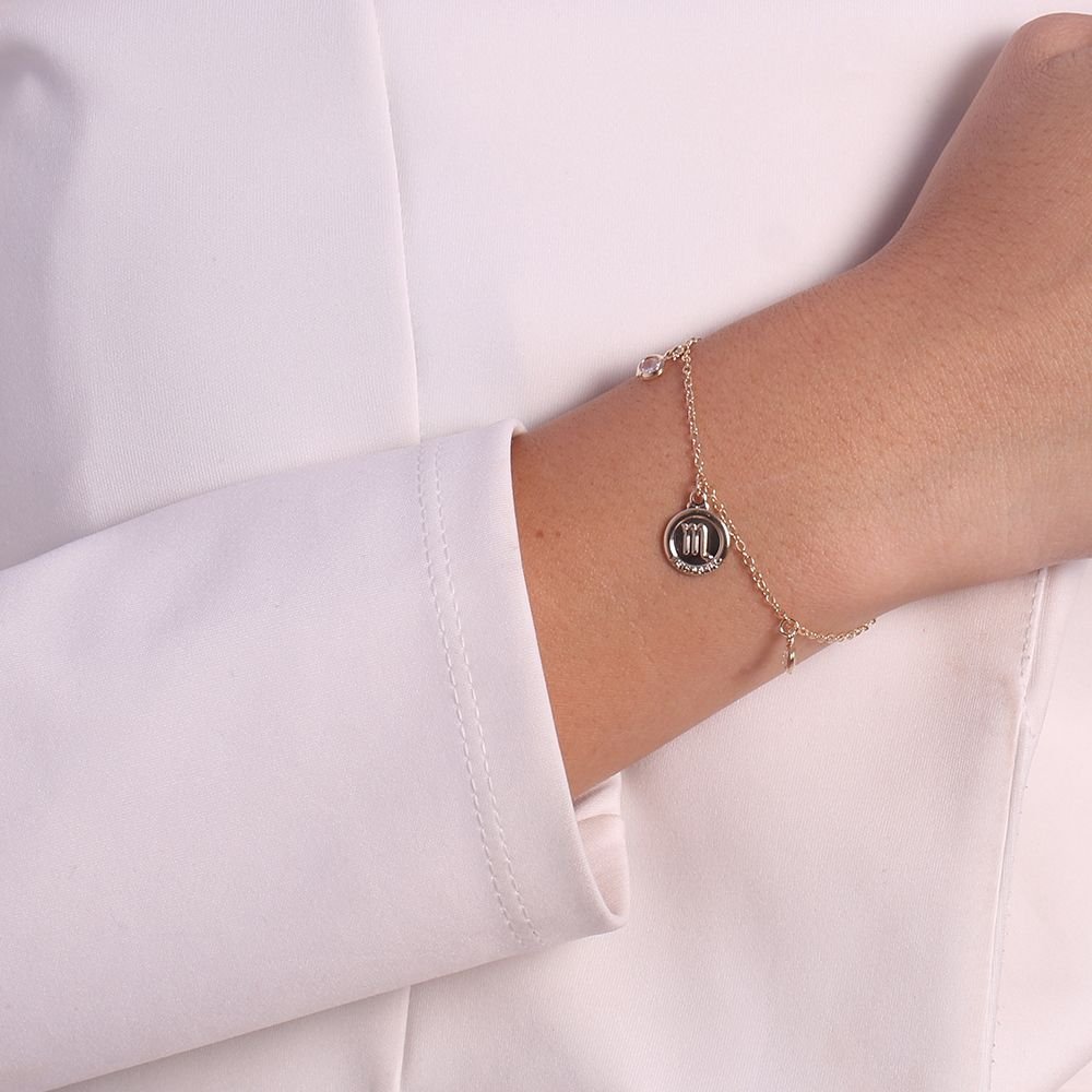 Pst-3224-Fo Pulseira Signo De Escorpião