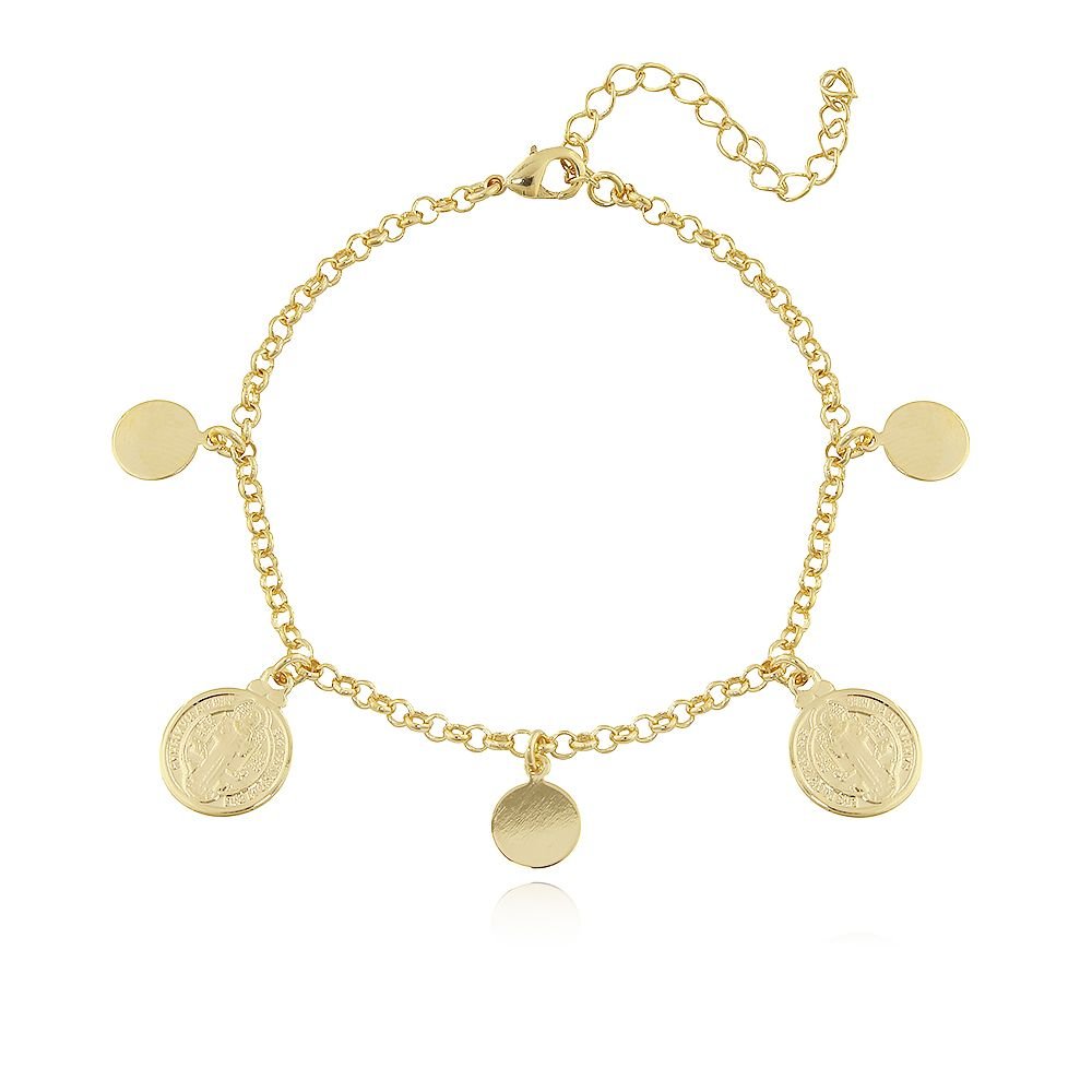 Pst-3252-Fo Pulseira Com Medalhas De São Bento