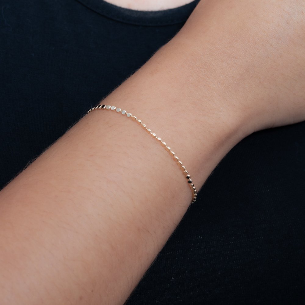 Pst-3260-Fo Pulseira De Mini Medalhinhas Lisas
