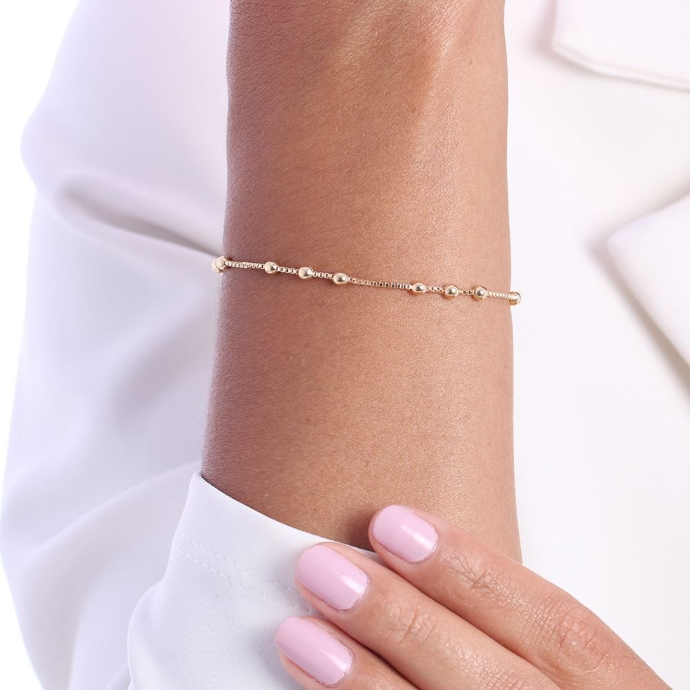 Pst-3276-Fo Pulseira De Mini Bolinhas. Pst-3276-Fo Pulseira De Mini Bolinhas.