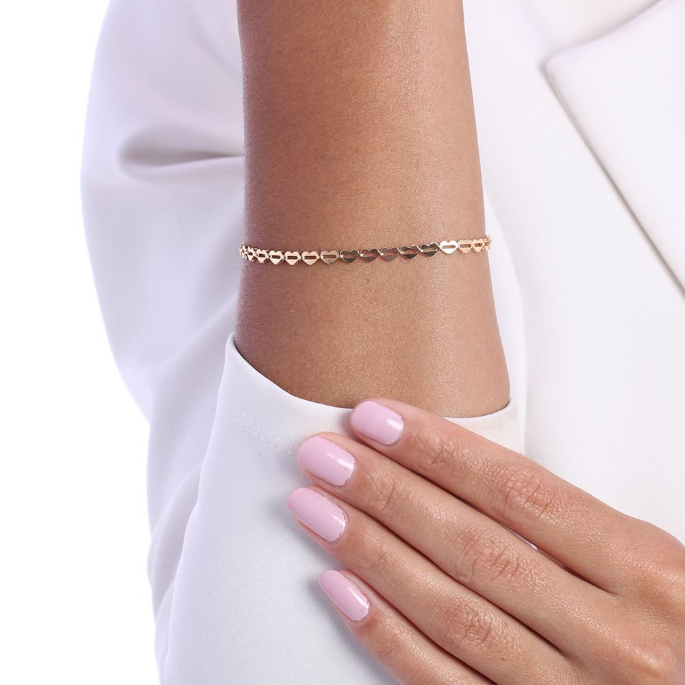 Pst-3286-Fo Pulseira Mini Corações