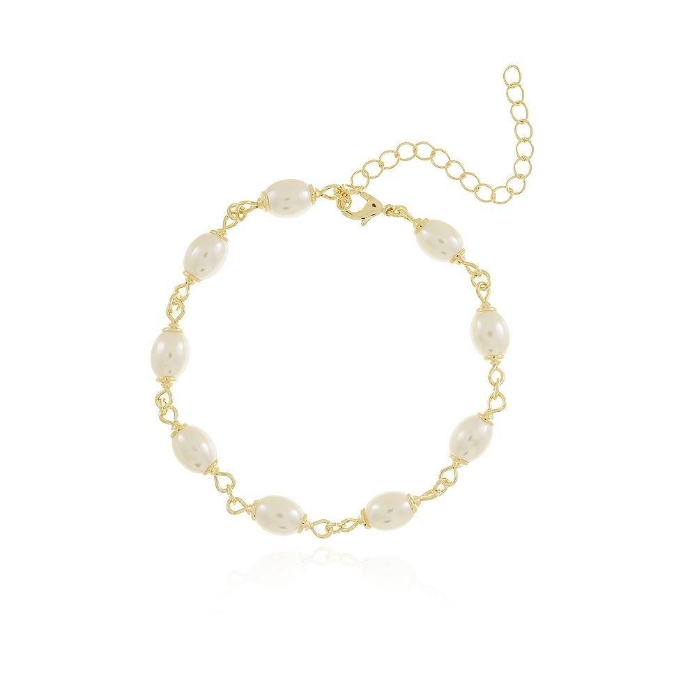 Pst-3329-Fo Pulseira De Pérolas