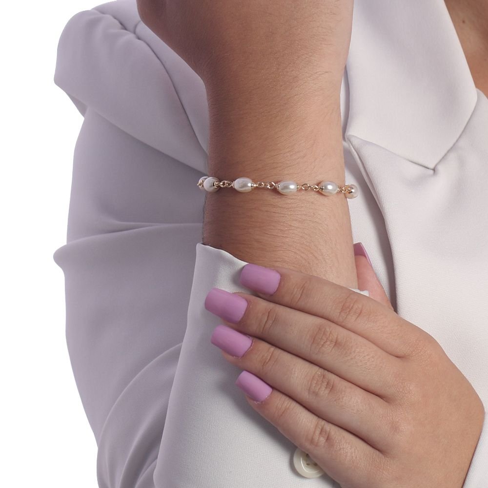 Pst-3329-Fo Pulseira De Pérolas