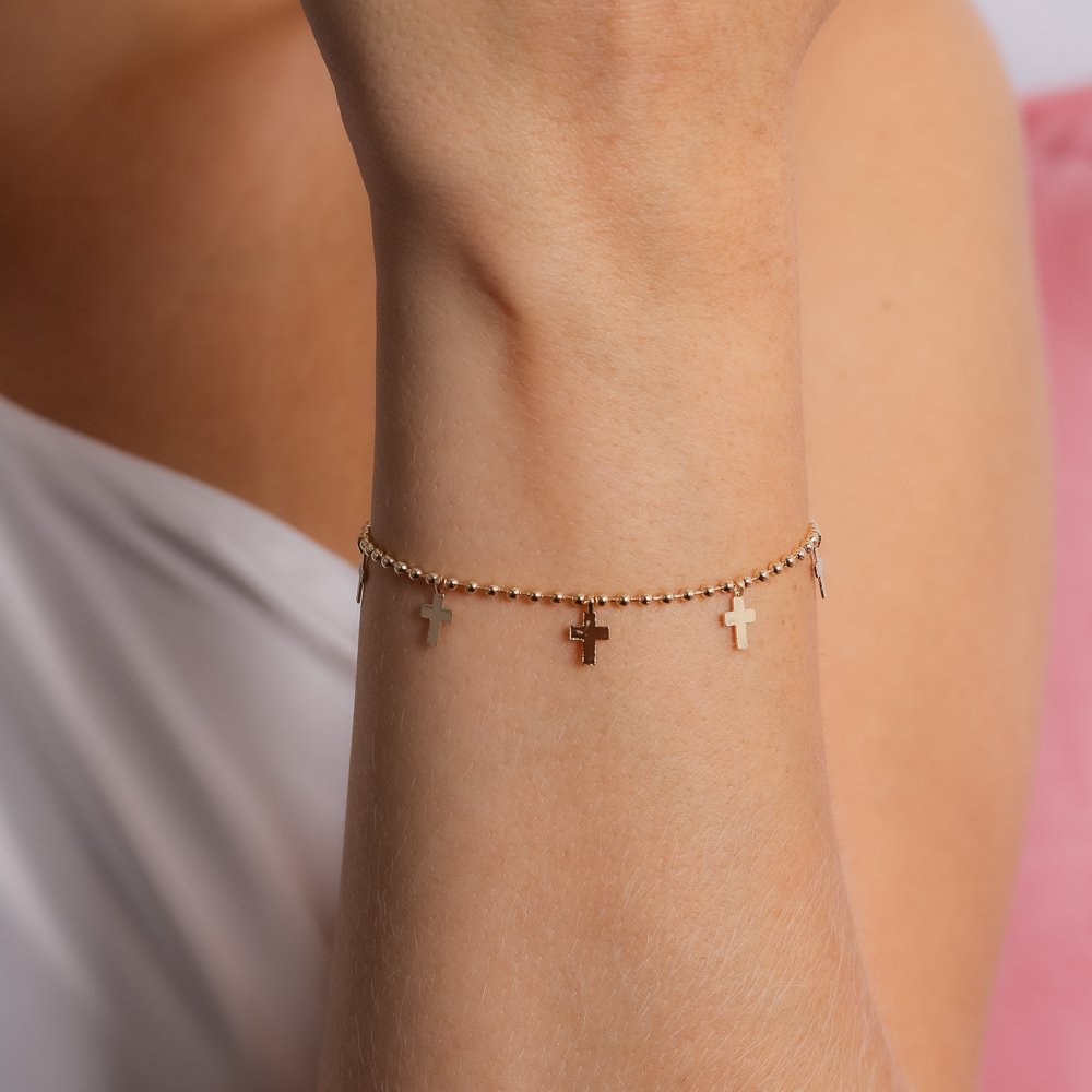 Pst-3347-Fo Pulseira De Cruz.