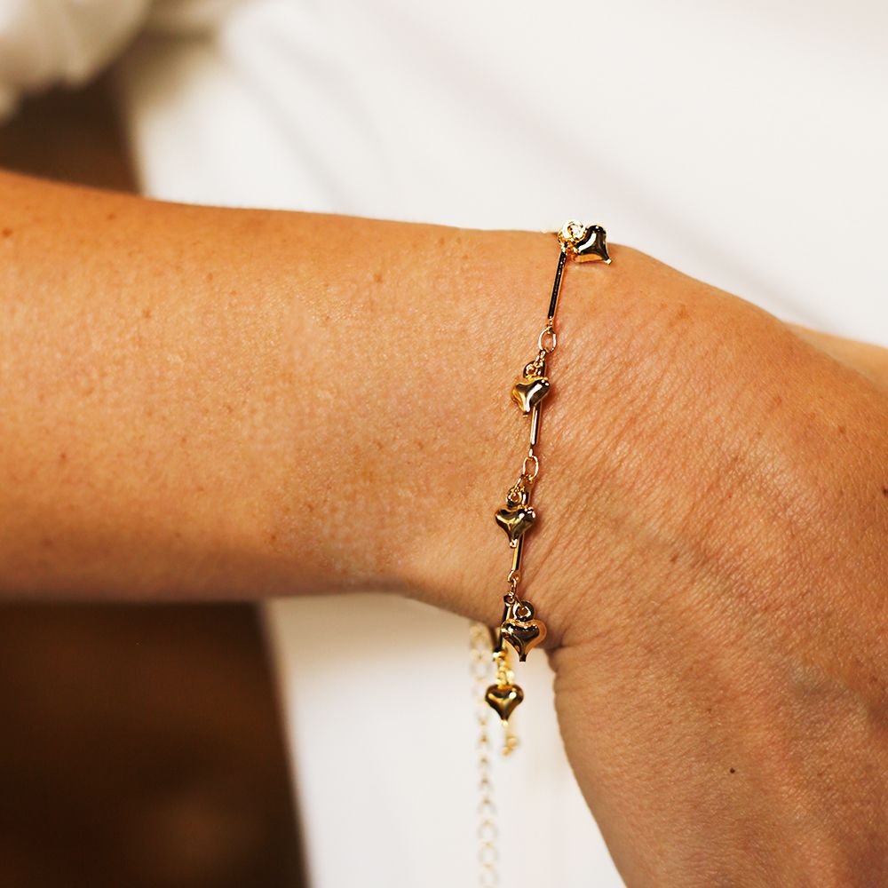 Pst-3348-Fo Pulseira De Corações.