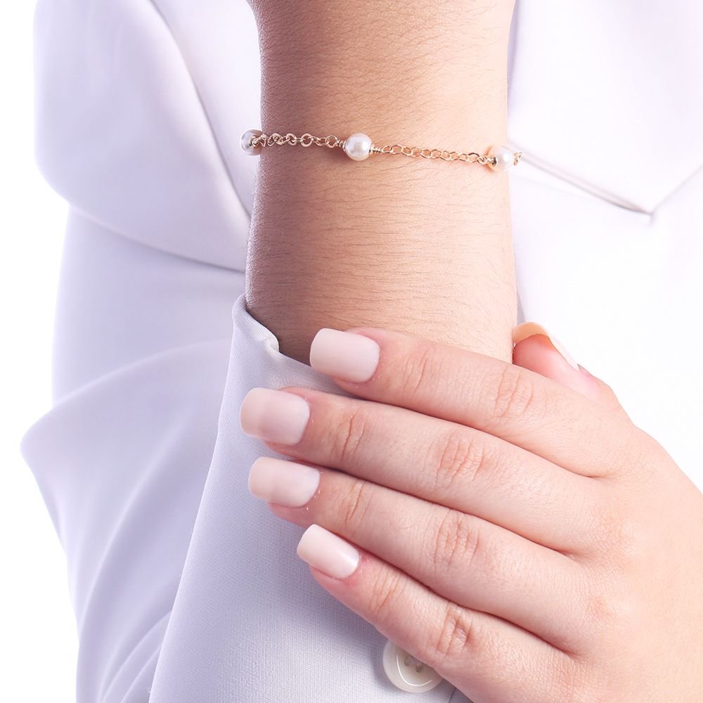 Pst-3352-Fo Pulseira De Pérolas