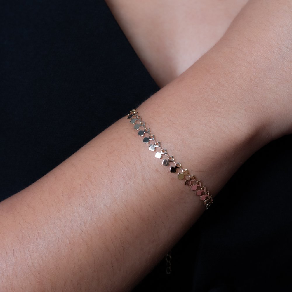 Pst-3356-Fo Pulseira De Coraçôes.