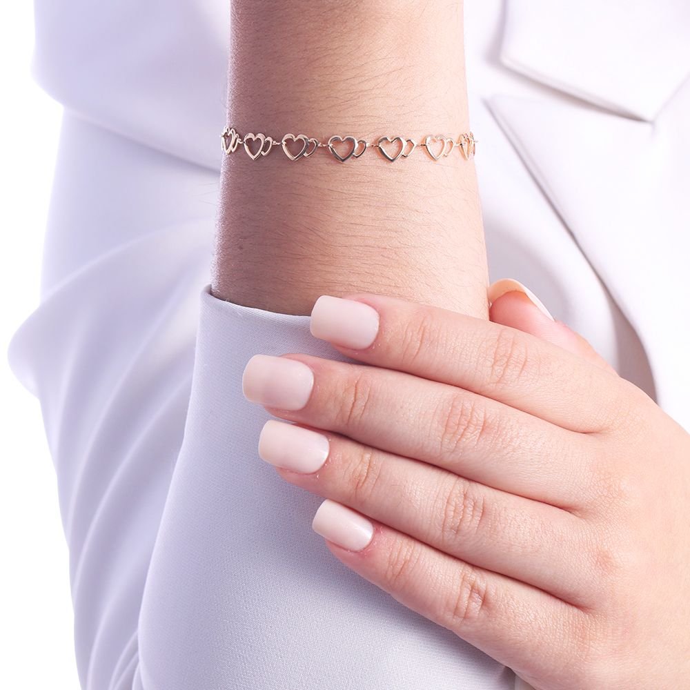 Pst-3366-Fo Pulseira De Corações