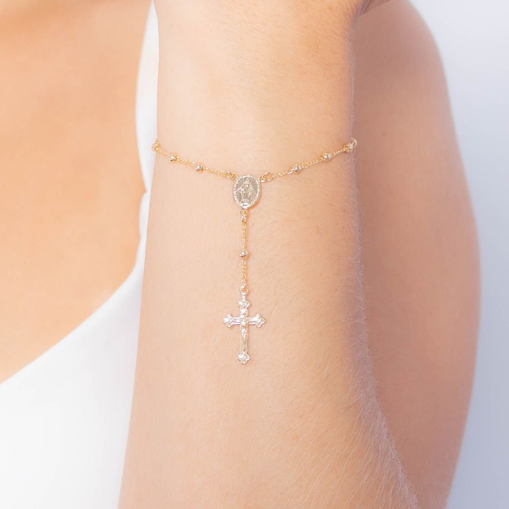 Pst-5029-Fo Pulseira De Bolinhas Nossa Sra. Das Graças. Pst-5029-Fo Pulseira De Bolinhas Nossa Sra. Das Graças.