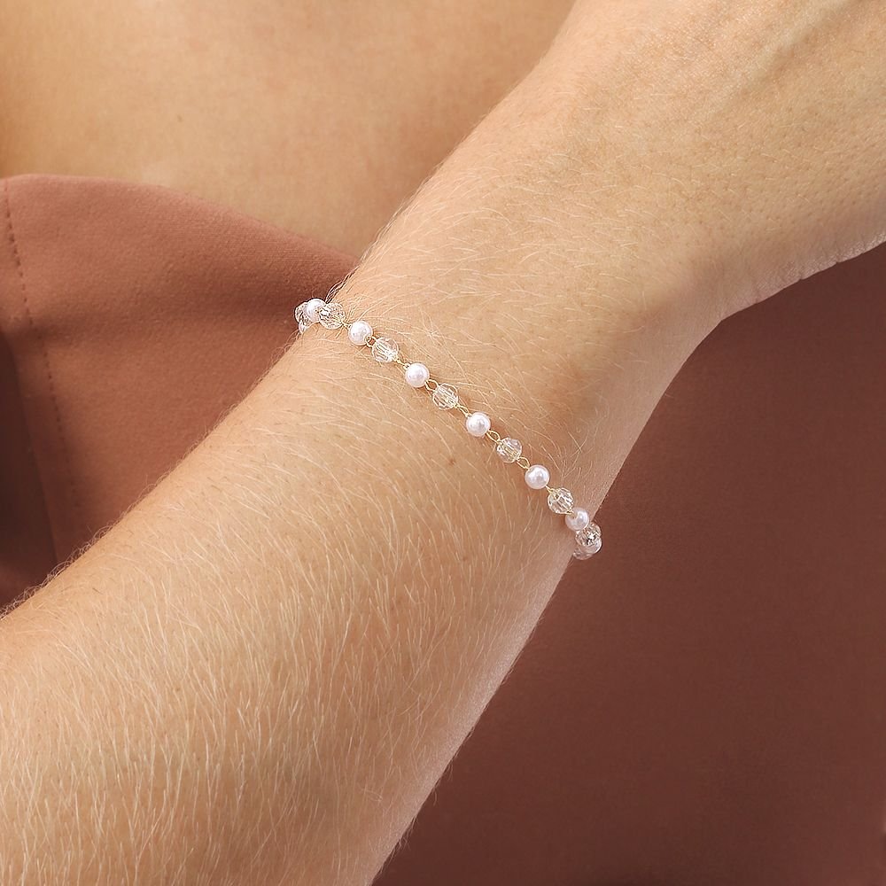 Pst-5049-Fo Pulseira Pérolas.