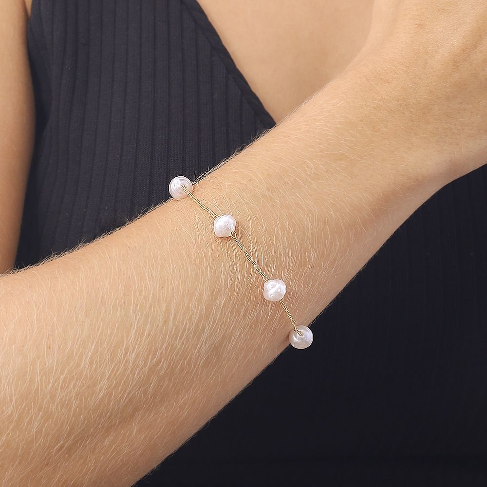 Pst-5052-Fo Pulseira Pérolas&Nbsp;