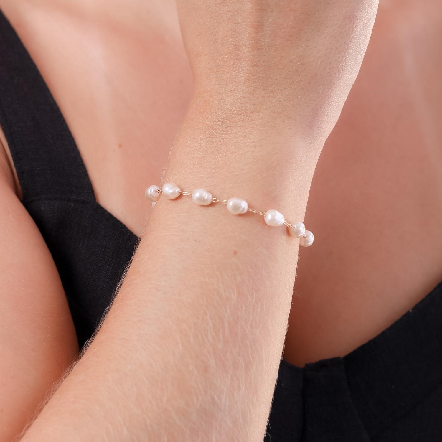 Pst-5068-Fo Pulseira De Pérolas.