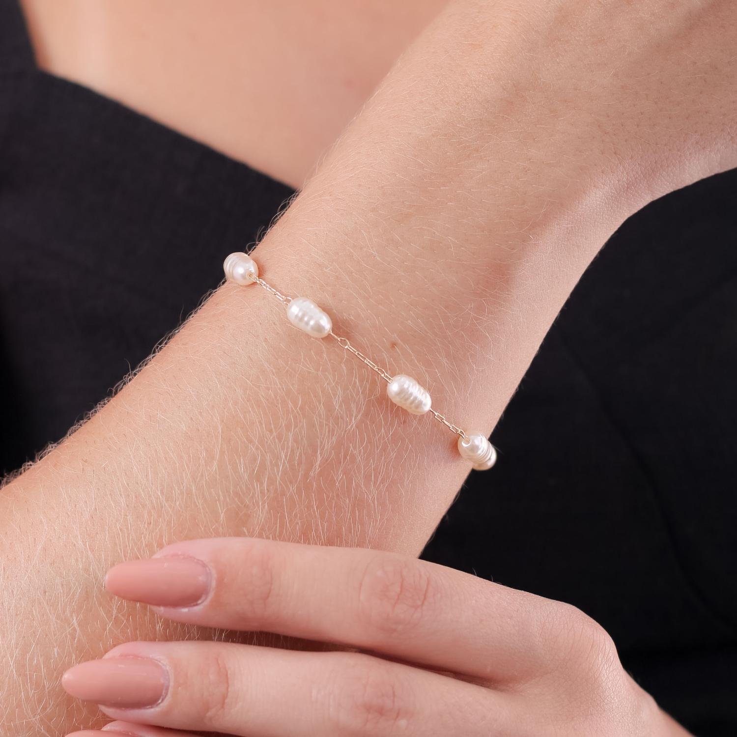 Pst-5069-Fo Pulseira De Pérolas.