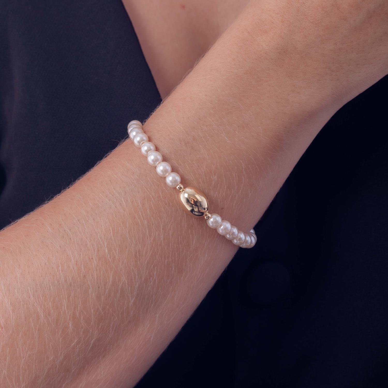Pst-5079-Fo Pulseira De Pérolas.