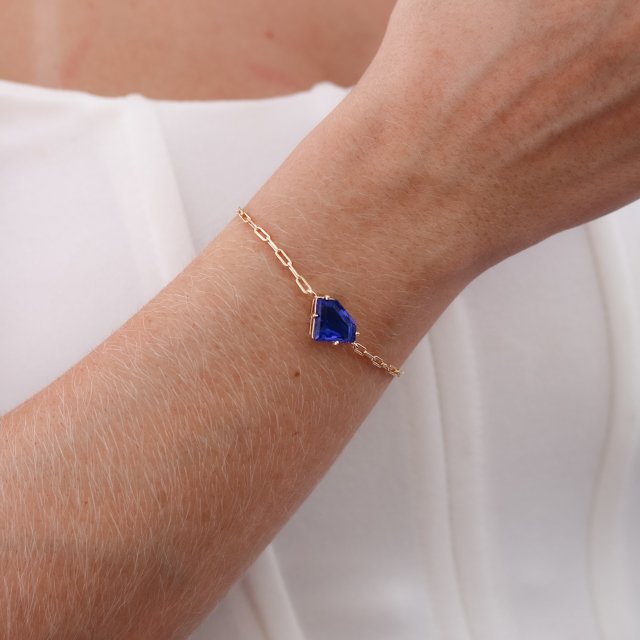 Pst-5081-Fo Pulseira Diamante Cravejada De Zircônia Azul Claro.&Nbsp;