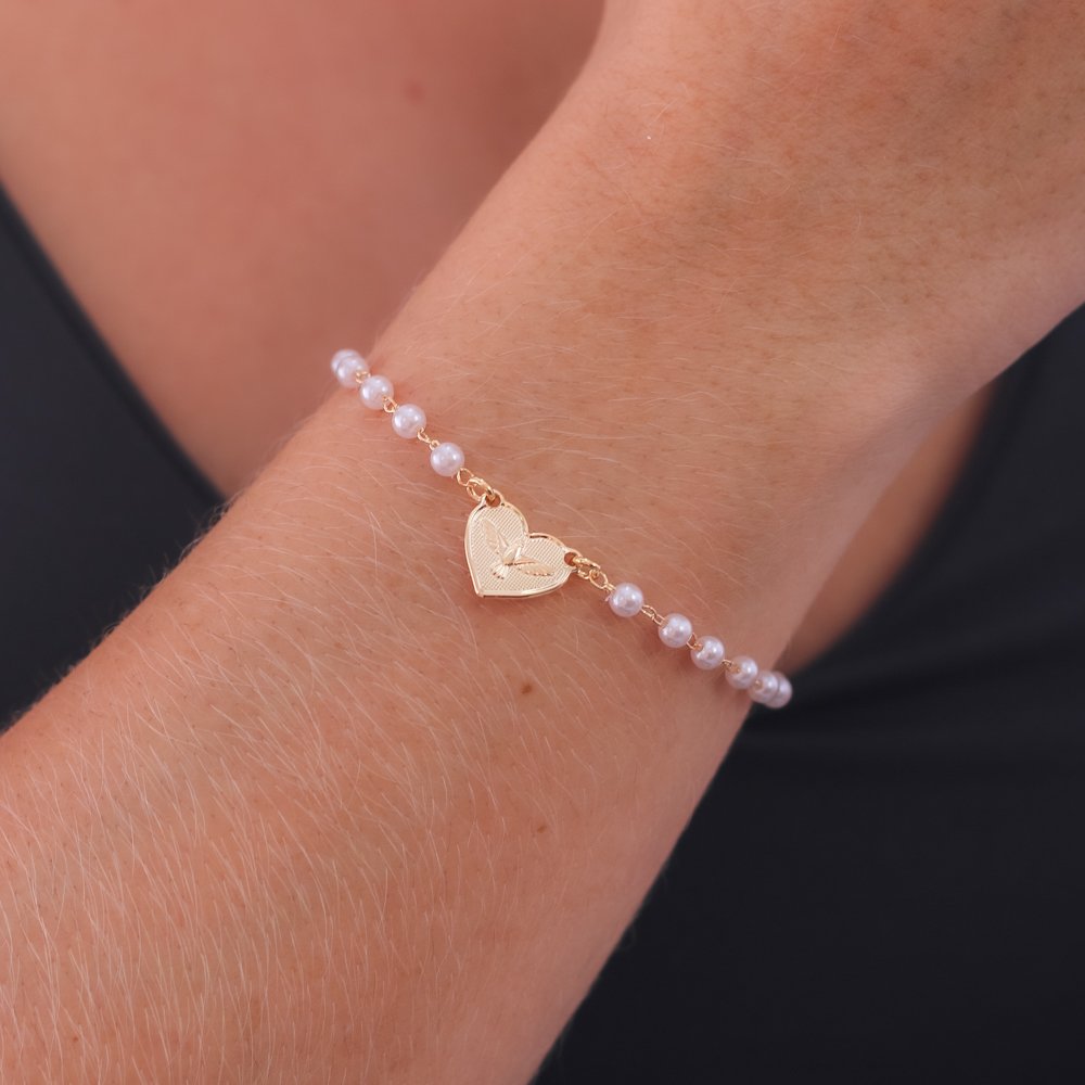 Pst-5085-Fo Pulseira Espírito Santo Com Pérolas.