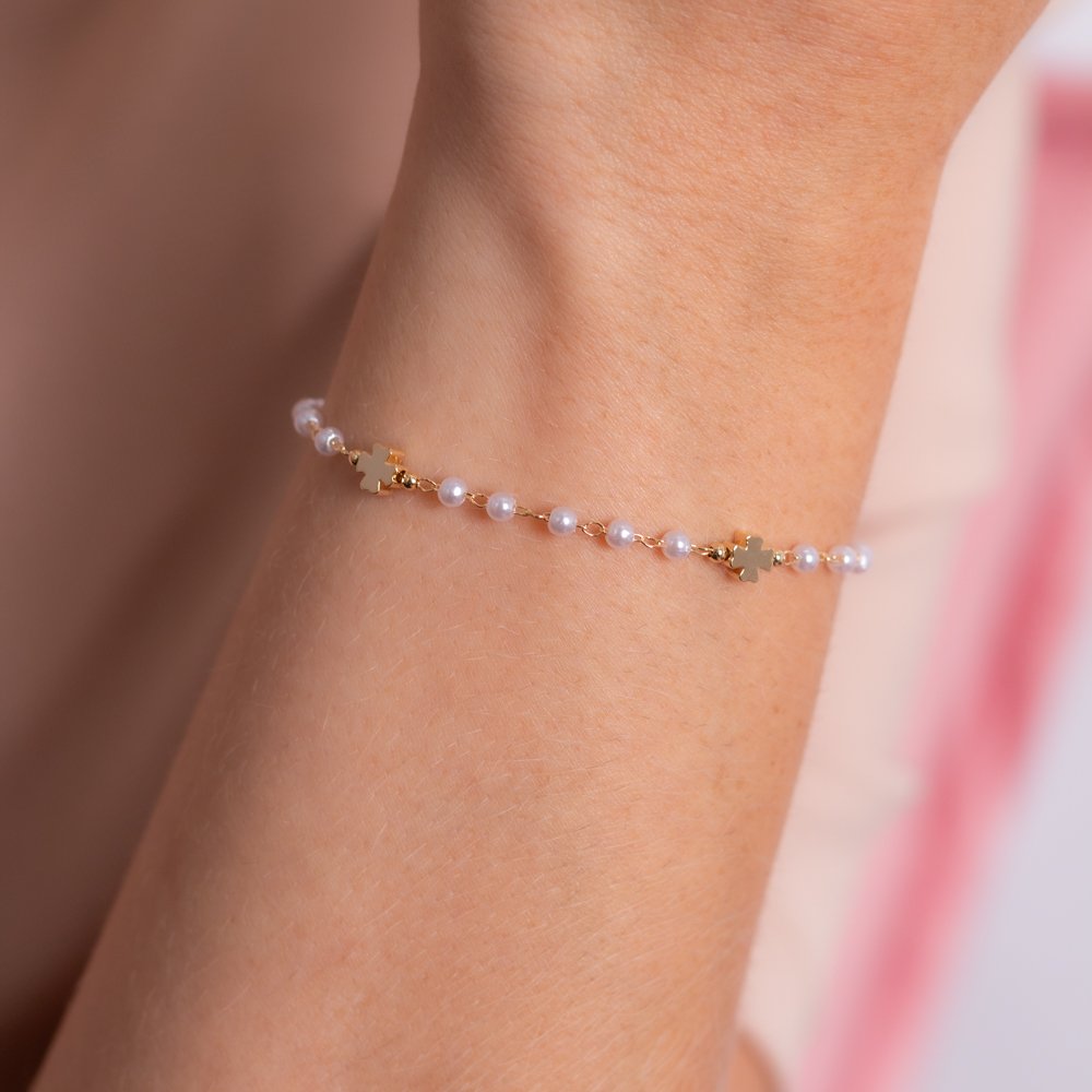 Pst-5112-Fo Pulseira De Mini Trevos.