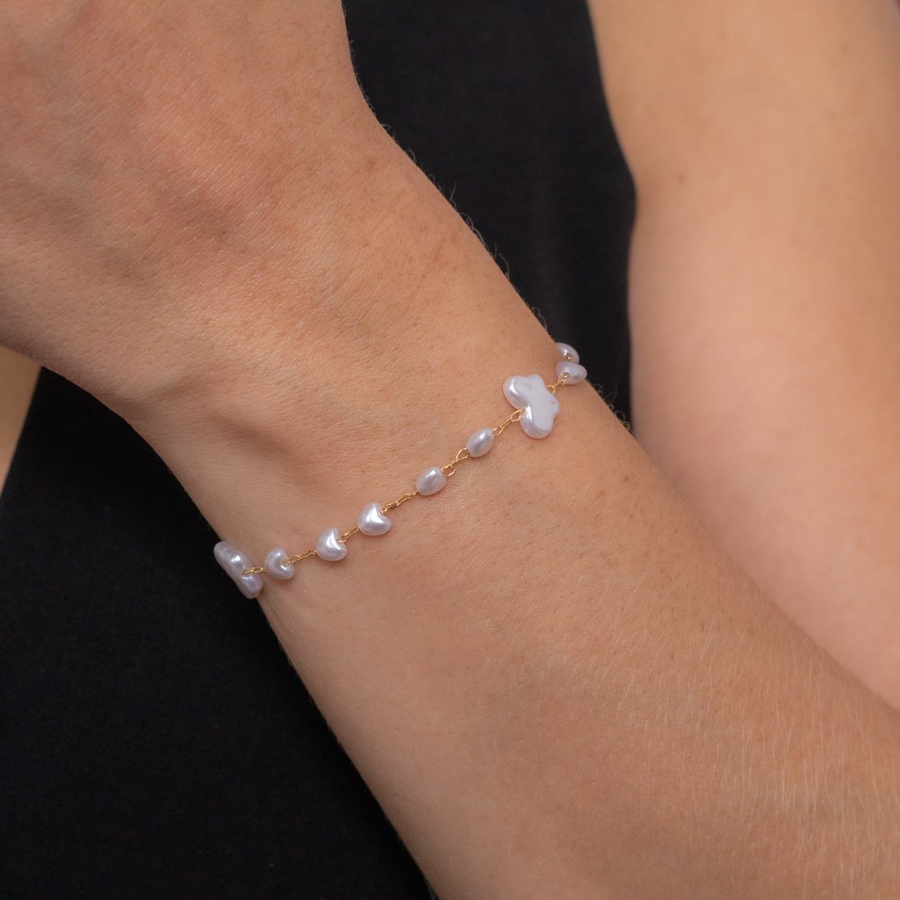 Pst-5114-Fo Pulseira Com Pérolas.