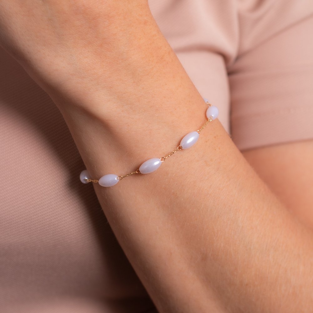 Pst-5115-Fo Pulseira De Pérola.