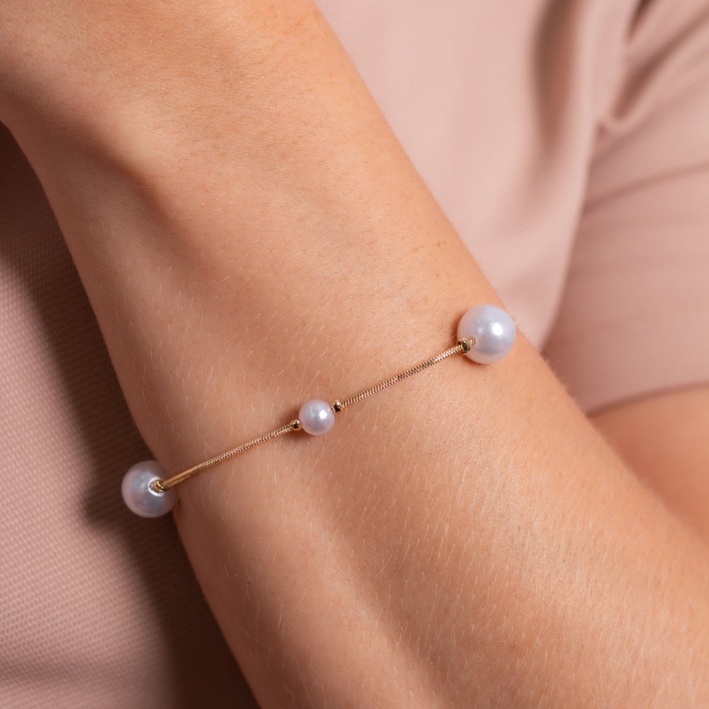 Pst-5123-Fo Pulseira Com Pérolas.