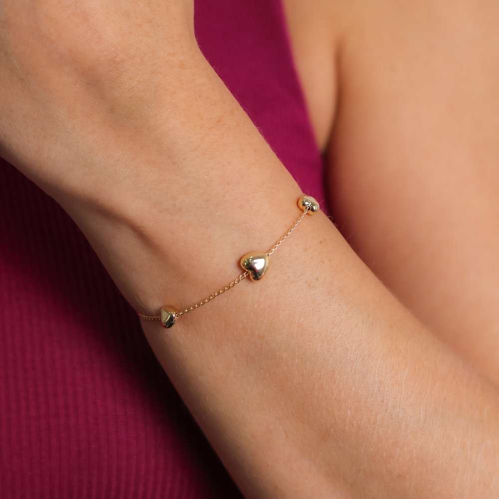 Pst-5128-Fo Pulseira De Corações.