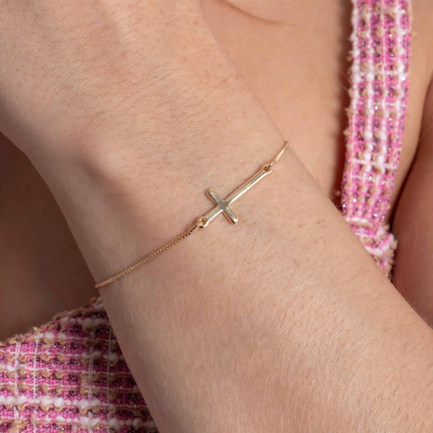 Pst-5358-Fo Pulseira De Cruz.