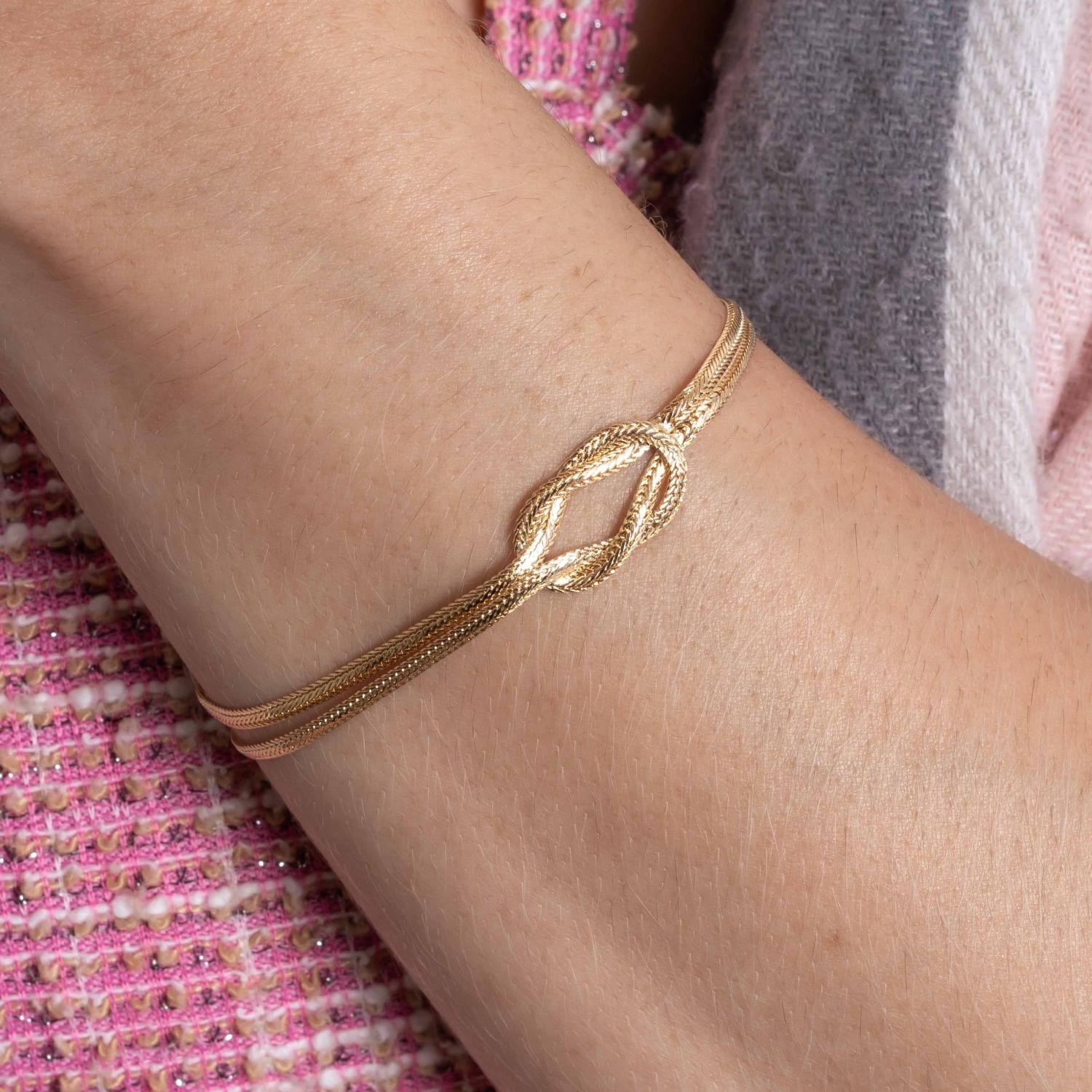 Pst-5364-Fo Pulseira Malha Com Nó.