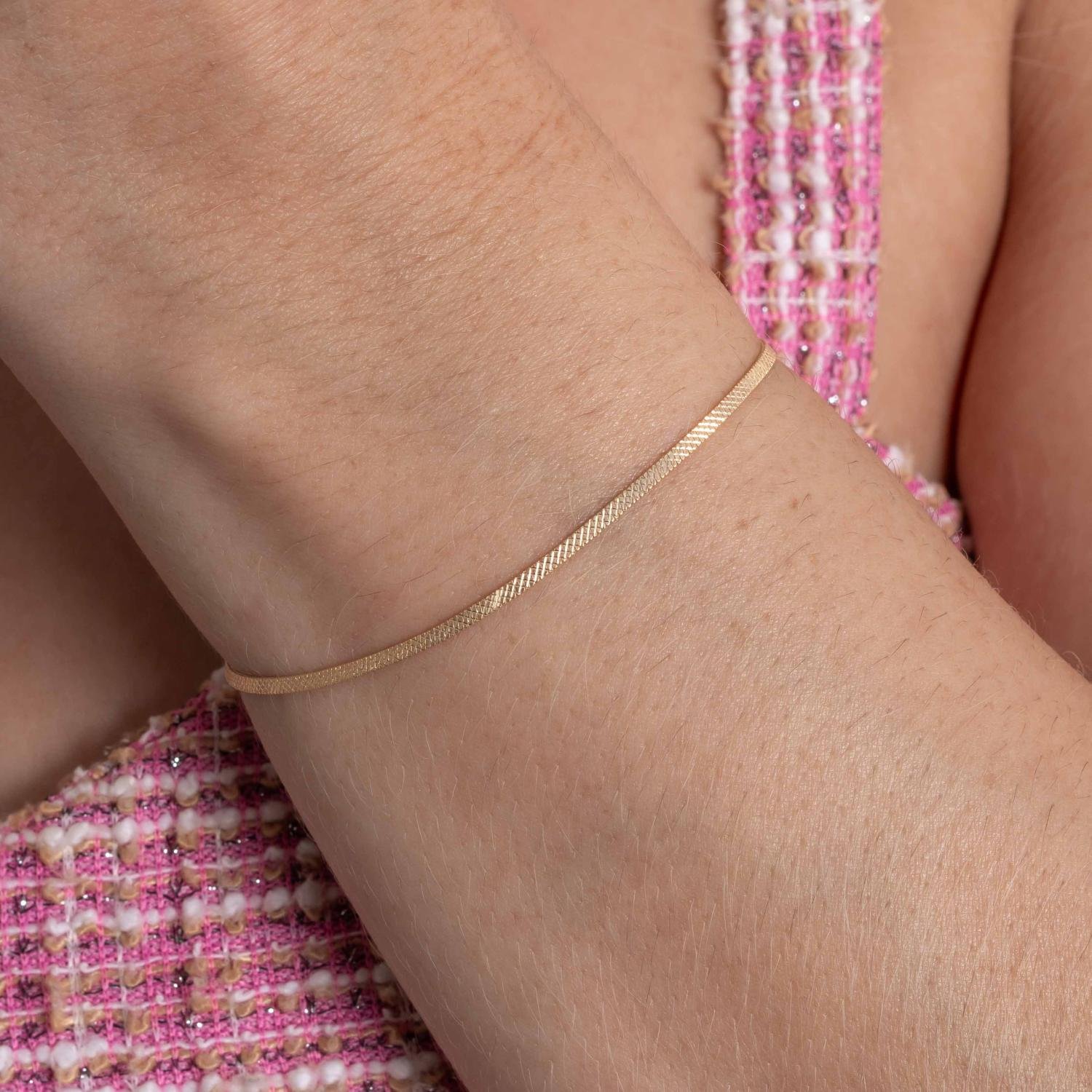 Pst-5367-Fo Pulseira Malha Fina.