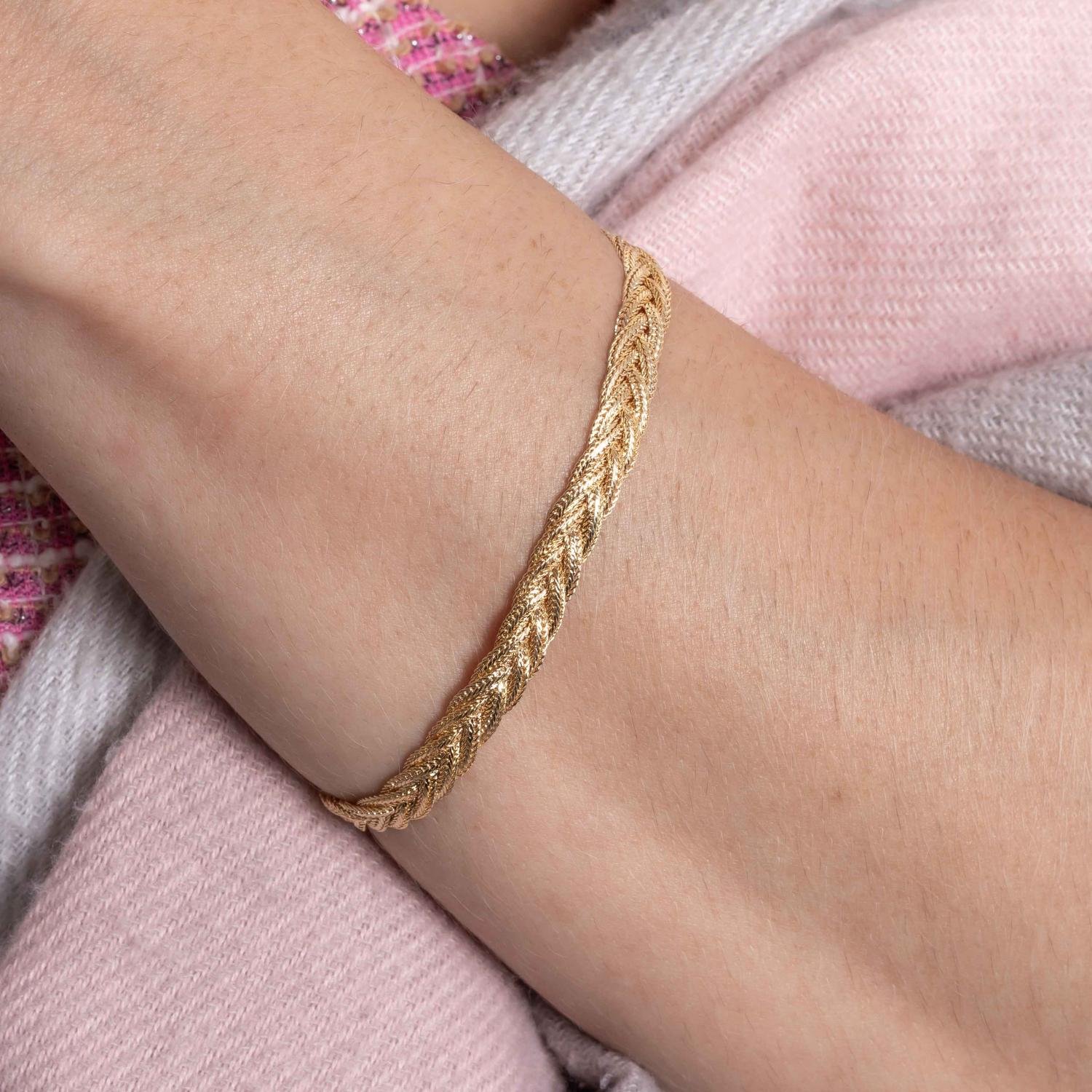 Pst-5379-Fo Pulseira Trançada.