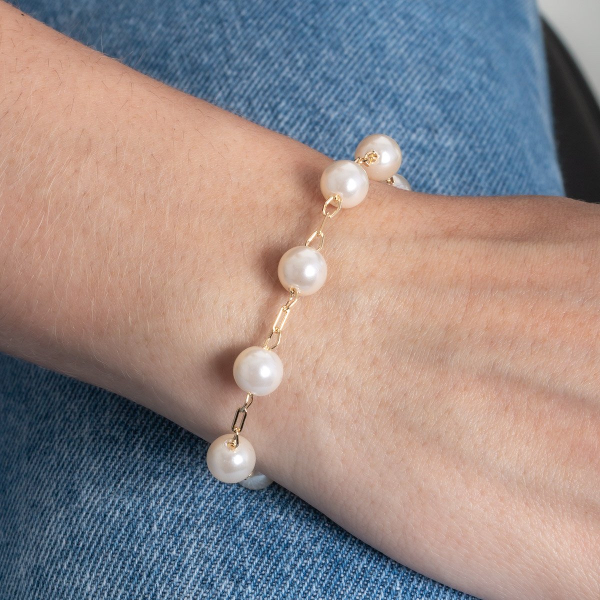 Pst-5387-Fo Pulseira De Pérolas (8mm).
