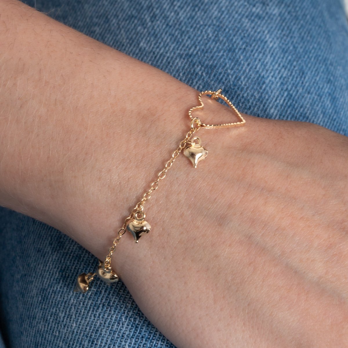 Pst-5415-Fo Pulseira Com Corações.&Nbsp;