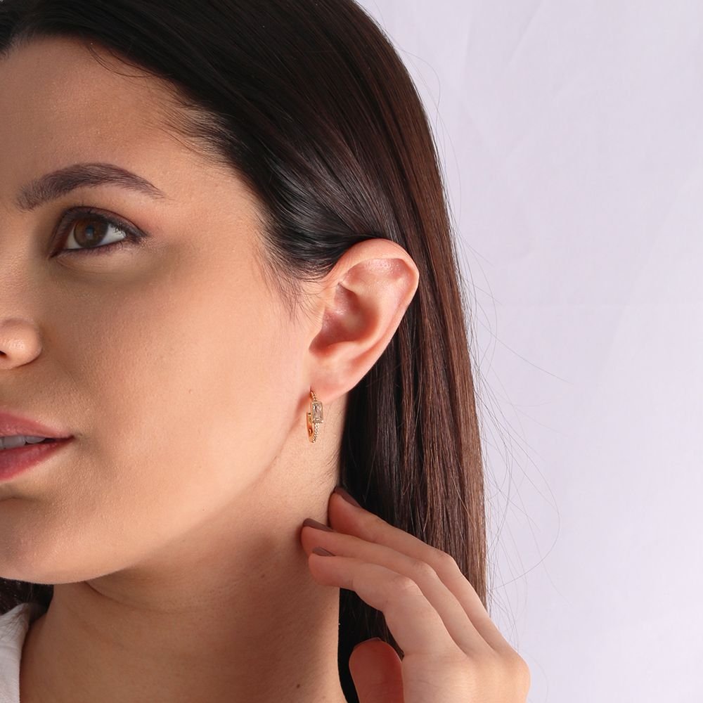 Tn02057-Do Brinco De Argolinha Articulada Cravejado Cristal (17m)