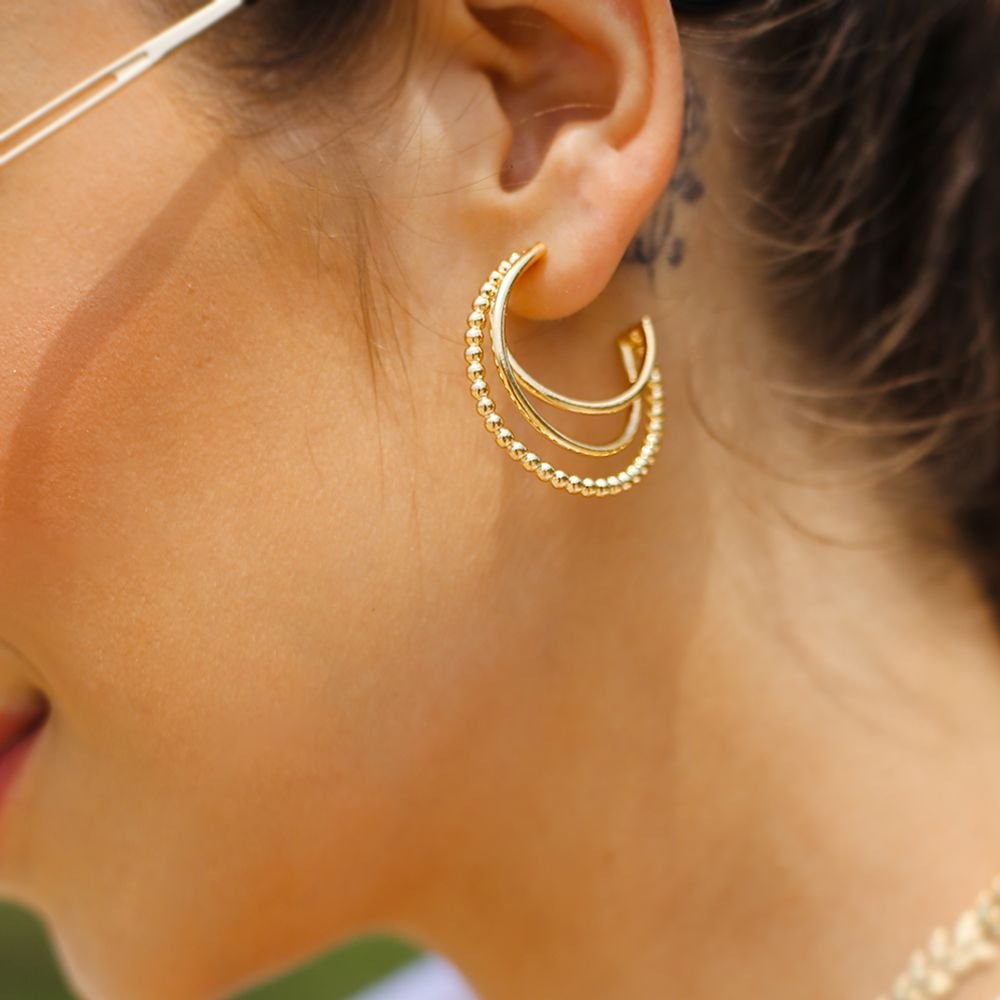 Tn02087-Do Brinco Meia Argola Transpassada Detalhada (35mm)