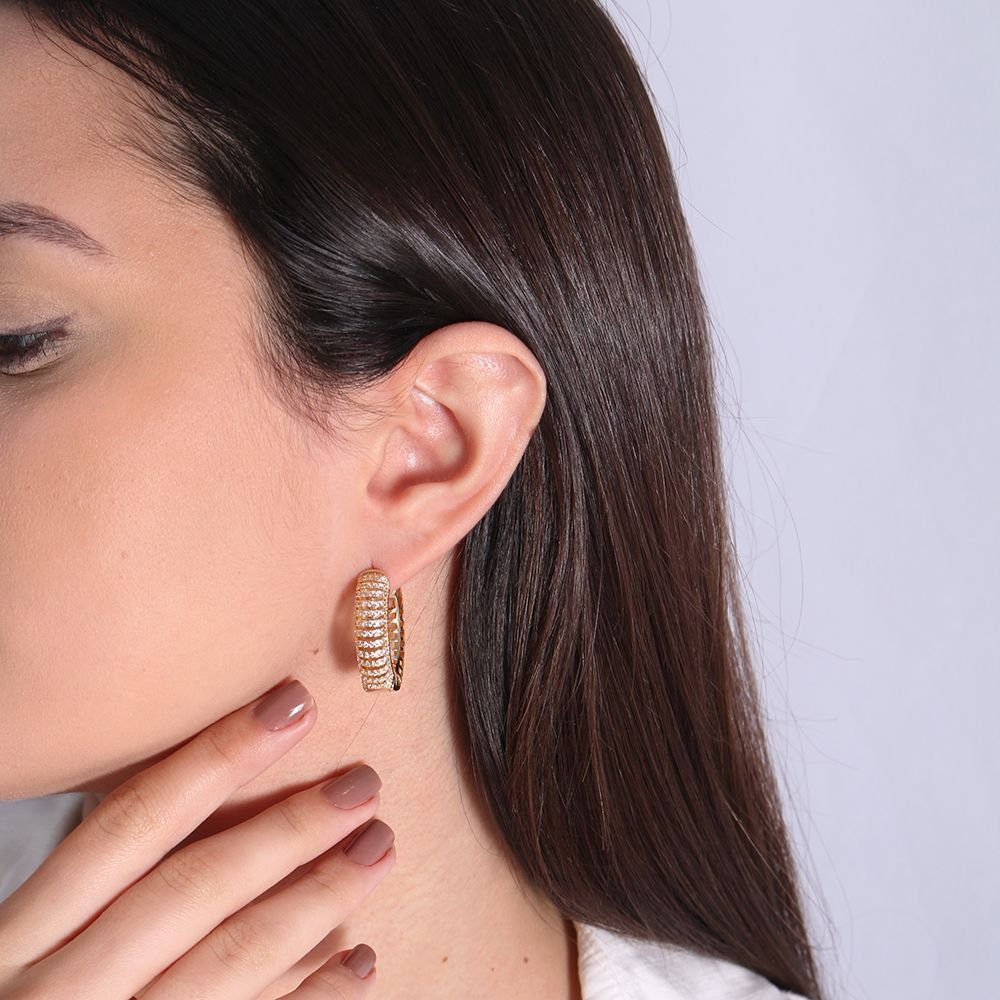 Tn02107-Do Brinco Argola Articulada Cravejado Cristal (27mm)