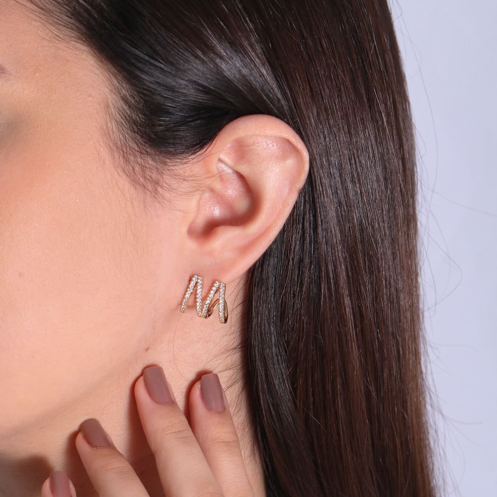 Tn02114-Do Brinco Detalhado Cravejado Cristal