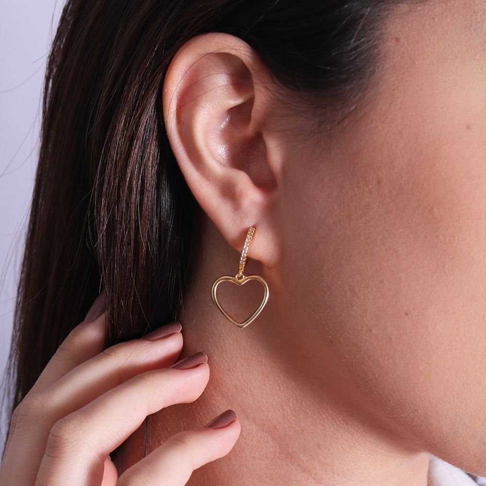 Tn02156-Do Brinco Argola Articulada De Coração Cravejado Cristal (29mm)