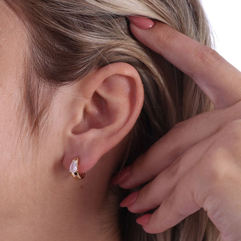 Tn02189-Do Brinco De Argolinha Articulada Cravejada (12mm)