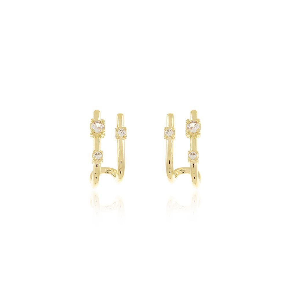 Tn02222-Do Brinco Meia Argola Cravejado Cristal (18mm)