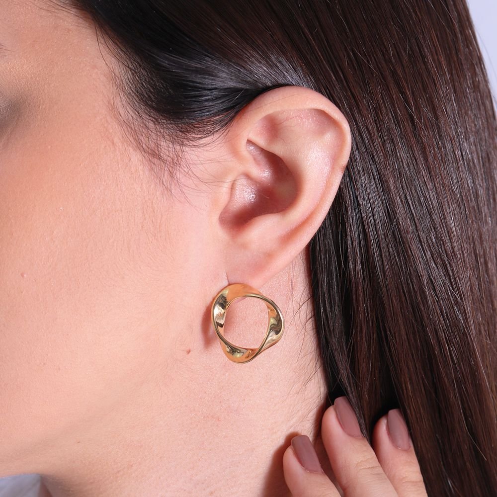 Tn02246-Do Brinco De Esfera Torcida (22mm)