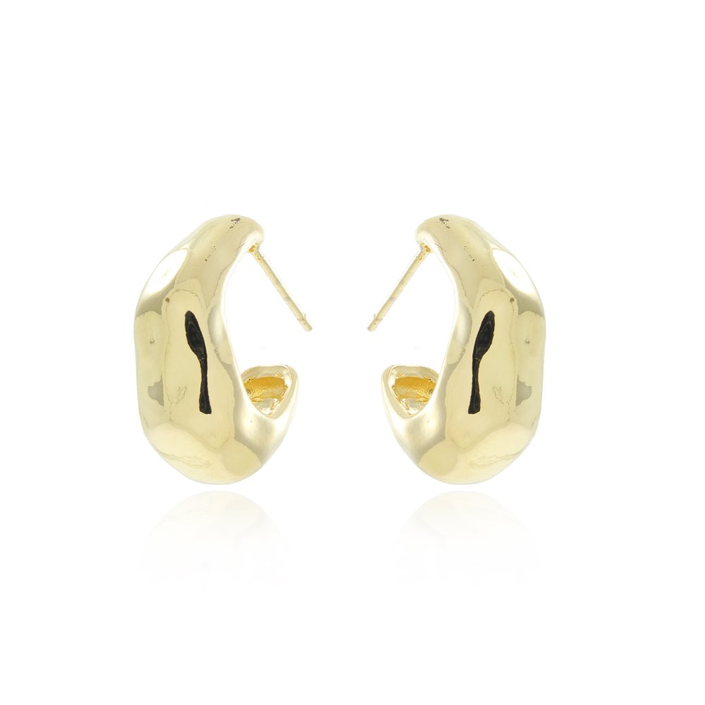 Tn03035-Do Brinco Meia Argola Amassada (22mm)