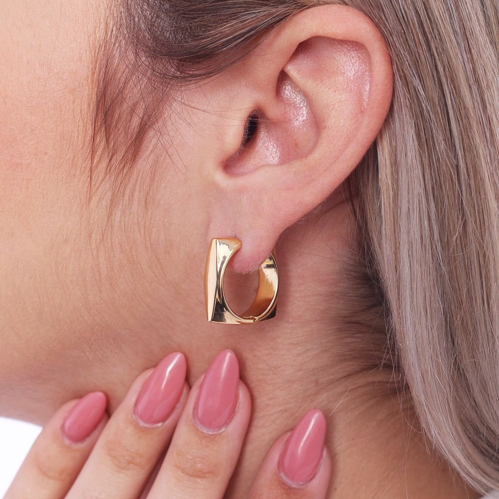Tn03036-Do Brinco De Argola Articulada Lisa (20mm)