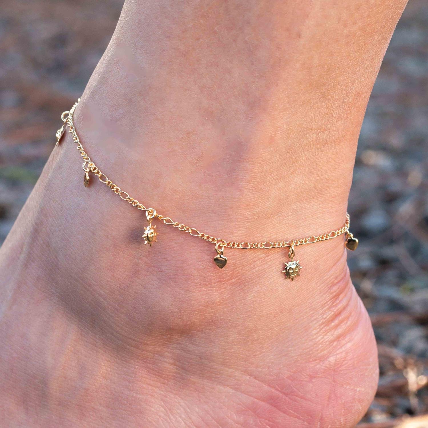 Tor-1144-Fo Tormozeleira Com Pingentes De Sol E Corações.