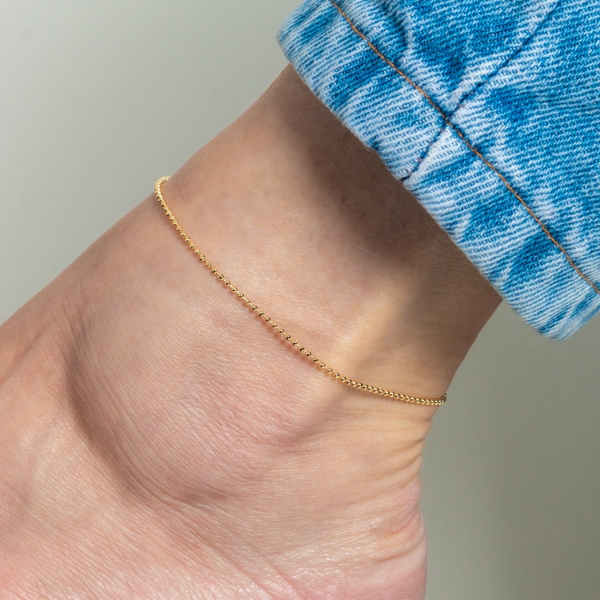 Tor-1162-Fo Tornozeleira De Bolinhas Lisas.