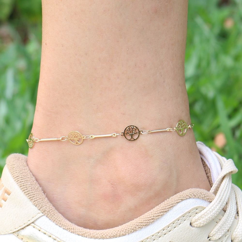 Tor-71-Fo - Tornozeleira Palito Árvore Da Vida