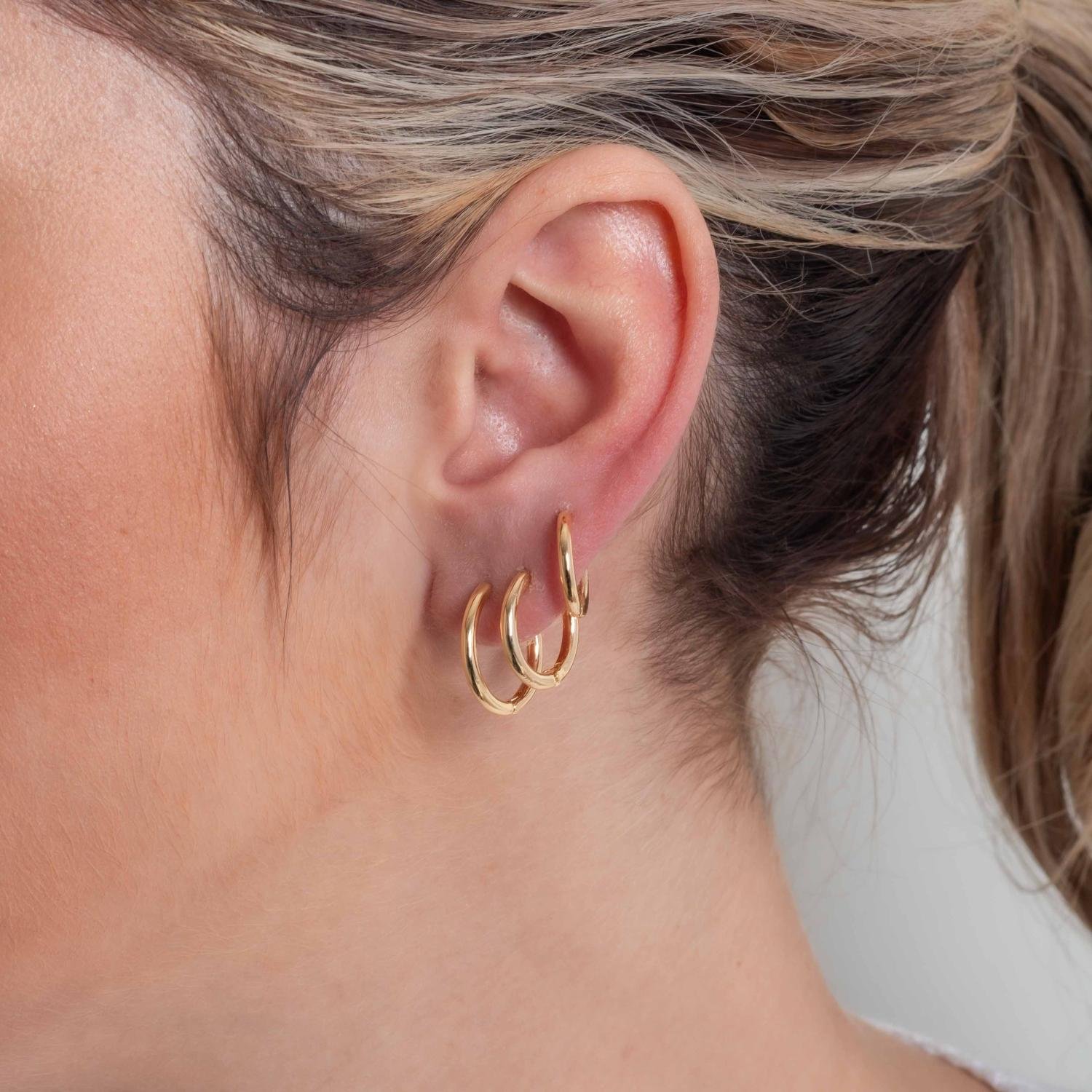 Trio-1142-Do Trio De Brincos De Argolas Articuladas Lisas (14mm/15mm/17mm).