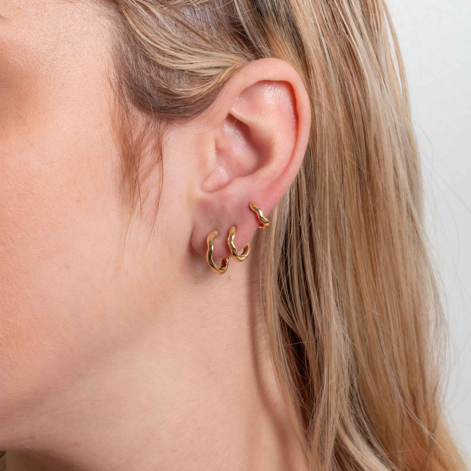 Trio-1154-Do Trio De Argolas Articuladas Descontruidas Lisas (9mm/12mm/13mm).