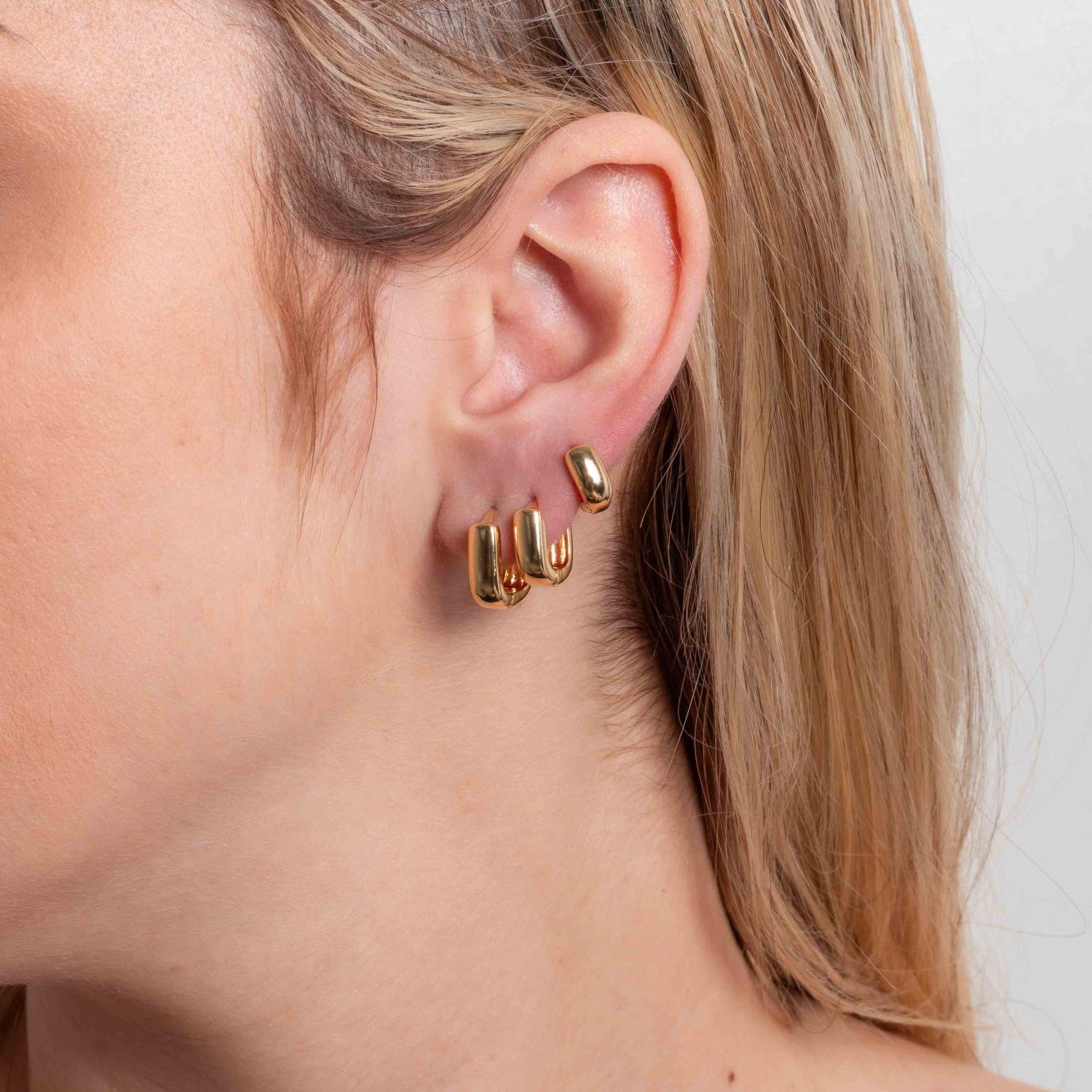 Trio-1155-Do Trio De Argolas Articuladas Quadradas Lisas (10mm/12mm/14mm).