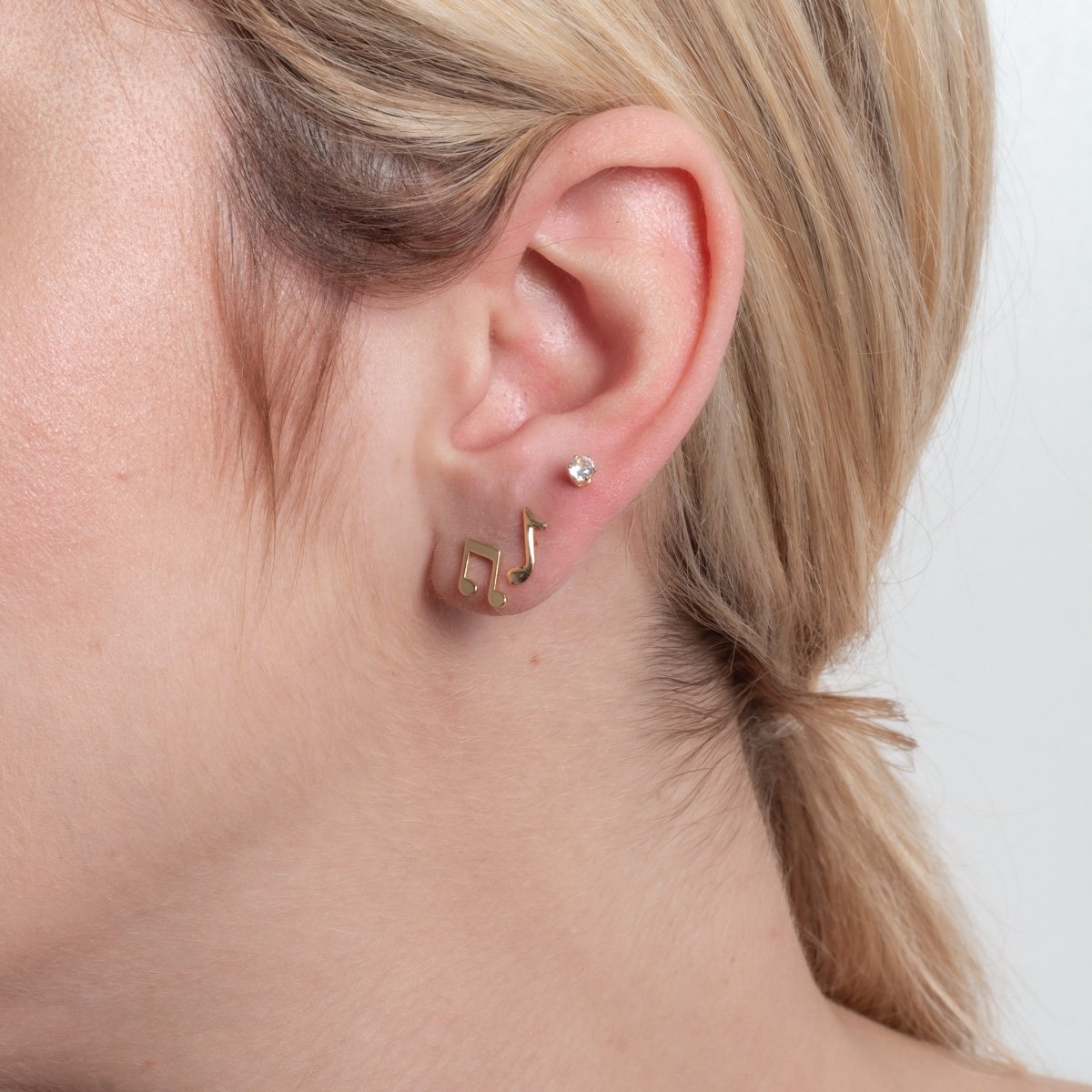 Trio-1189-Do Trio De Brincos Musical E Zircônia Cristal.