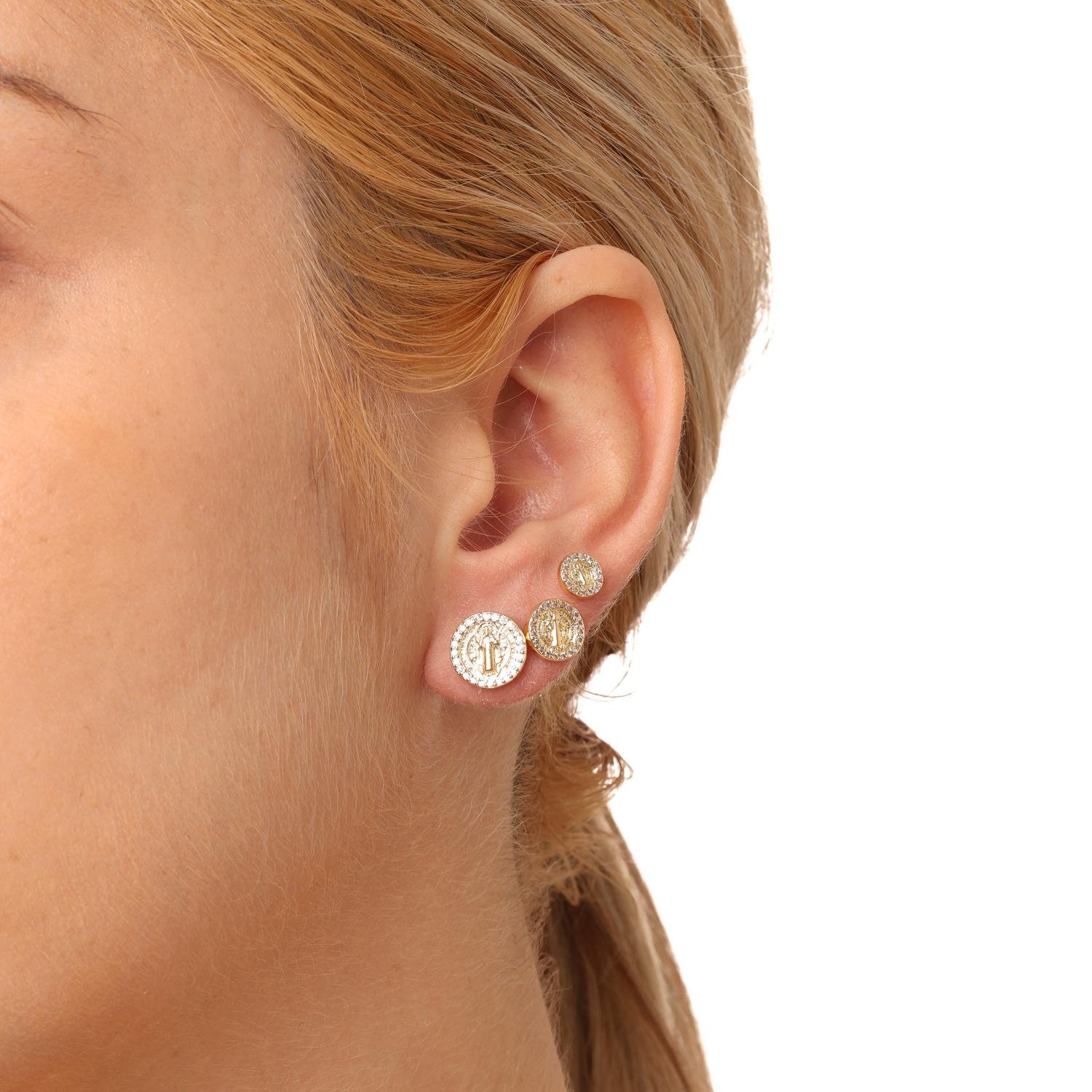 Trio-1312-Do Trio de São Bento Cravejado 7mm/9mm/11mm.